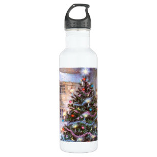 Christmas Tree Vintage 710 Ml Water Bottle