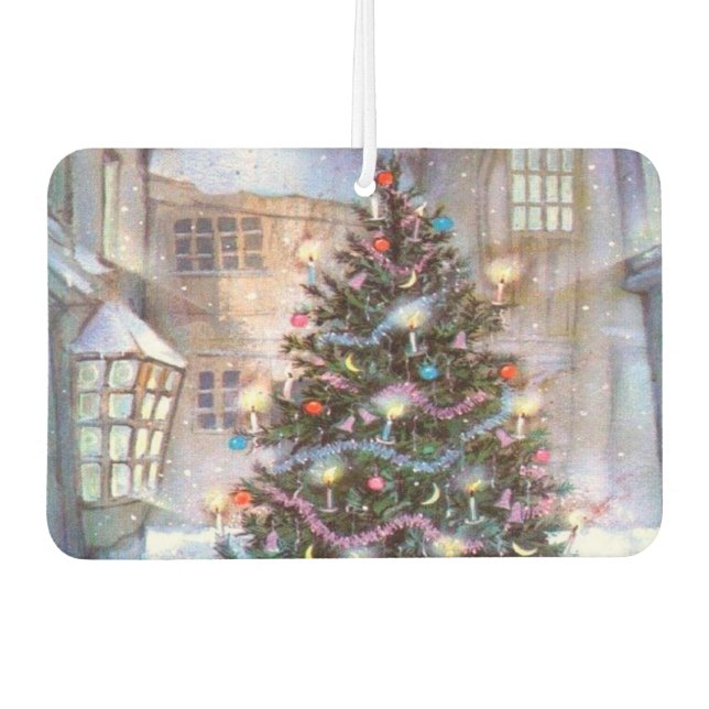 Christmas Tree Vintage Air Freshener (Front)