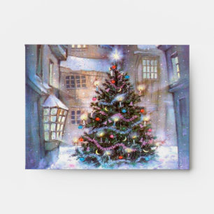Christmas Tree Vintage Envelopes