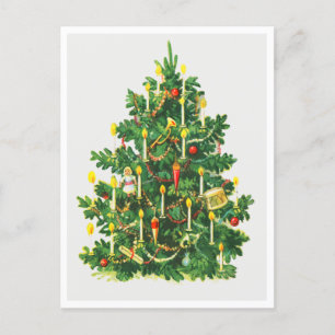Christmas Tree Vintage Holiday Post Card