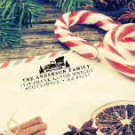 Christmas Tree Vintage Truck Return Address Stamp<br><div class="desc">Add a nostalgic touch to your holiday cards with our Christmas Tree Vintage Truck Return Address Stamp. This charming stamp features a classic vintage truck carrying a beautifully adorned Christmas tree, instantly evoking warm memories of yesteryears. Effortlessly personalize your envelopes and spread festive cheer to your loved ones with this...</div>