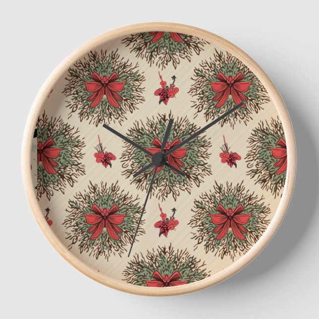 Christmas Tree Wall Clock (Front)