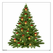 Christmas tree wall decals
