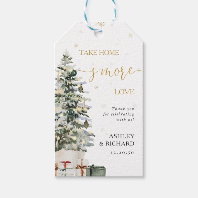 Christmas Tree Wedding Gift Tag (Front)