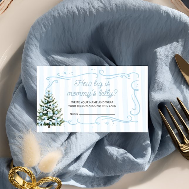 Christmas Tree Winter How Big Is Mommy's Belly Enclosure Card (Creator Uploaded)