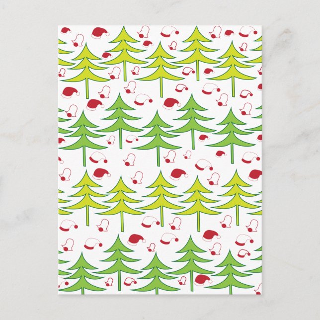 Christmas Tree Winter  Postcard (Front)