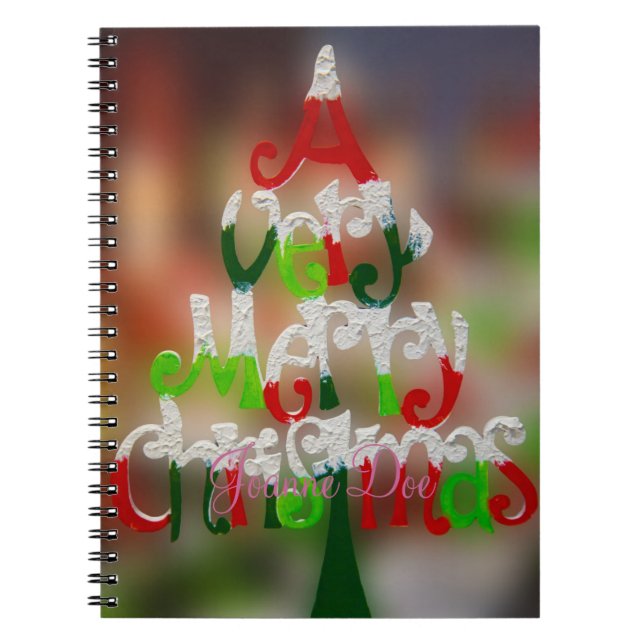 Christmas Tree Wishes Notebook (Front)