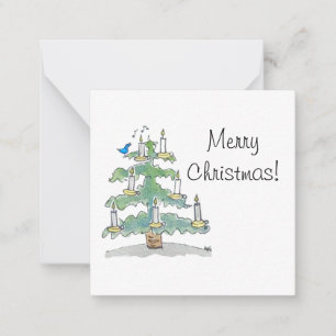Christmas Tree With Candles Card