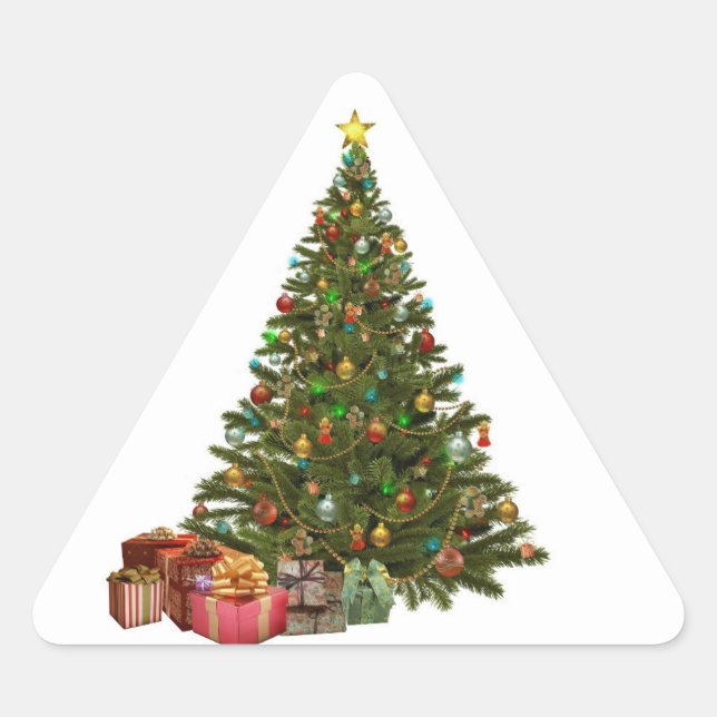 Christmas Tree With Presents Stickers (Front)