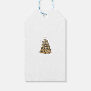 Christmas tree with pugs - Pug Lovers Pug Owner Gift Tags