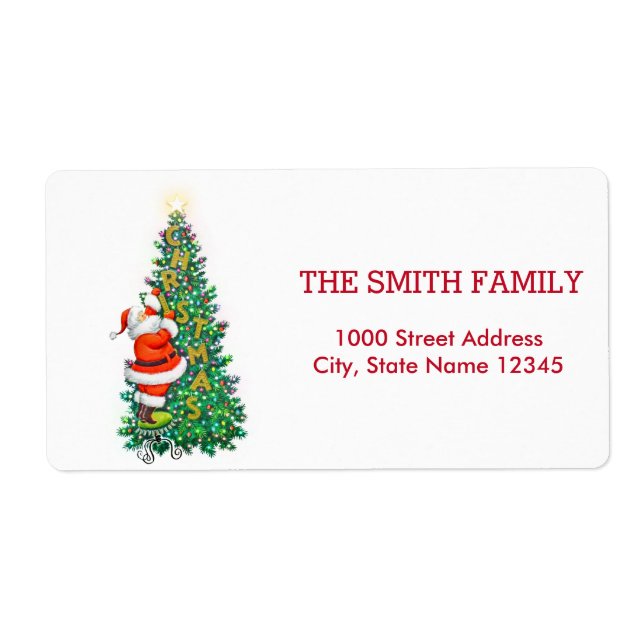 Christmas Tree with Snow Background (Front)