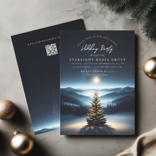 Christmas tree with star invitation