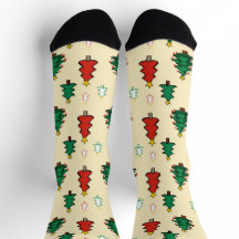 Christmas tree with star topper seamless pattern