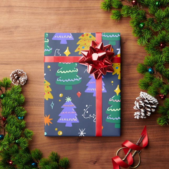 Christmas Tree Wrapping Paper (Holiday Gift)