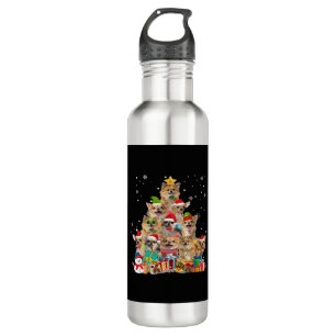Christmas Tree Xmas Lights Chihuahua Classic T-Shi 710 Ml Water Bottle