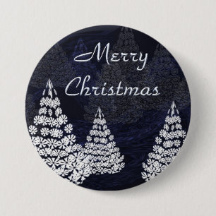 Christmas trees 3 inch round button