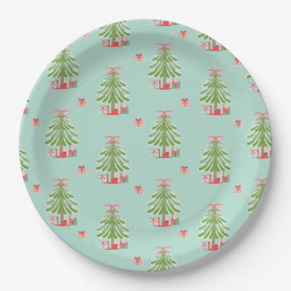 Christmas Trees 9" paper plates