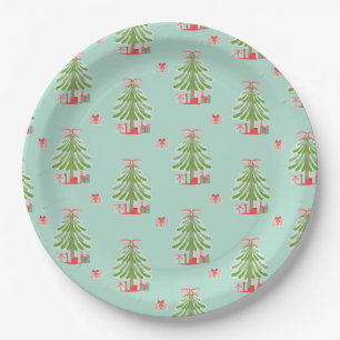 Christmas Trees 9" paper plates