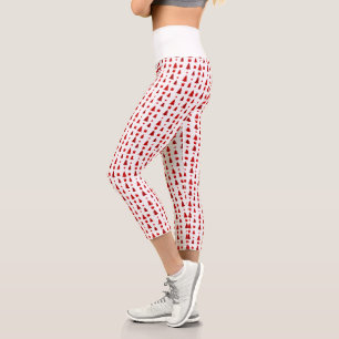 Christmas Trees and Gifts Pattern Capri Leggings