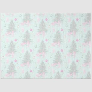 Christmas Trees and Ornaments Green Christmas Tissue Paper