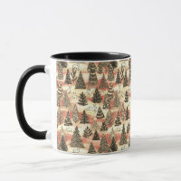 Christmas trees and snow hares