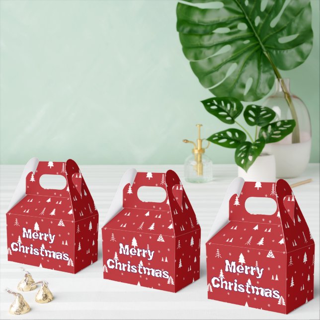 Christmas Trees and Snowflakes Favour Box (Multiple)