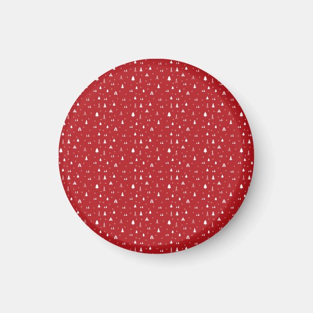 Christmas Trees and Snowflakes Magnet (Front)
