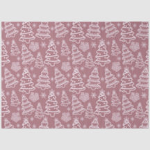 Christmas Trees and Snowflakes Purple Christmas