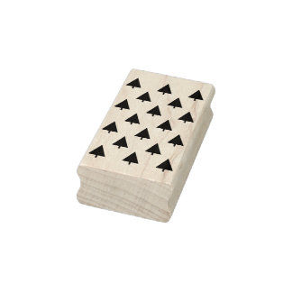 christmas trees art stamp