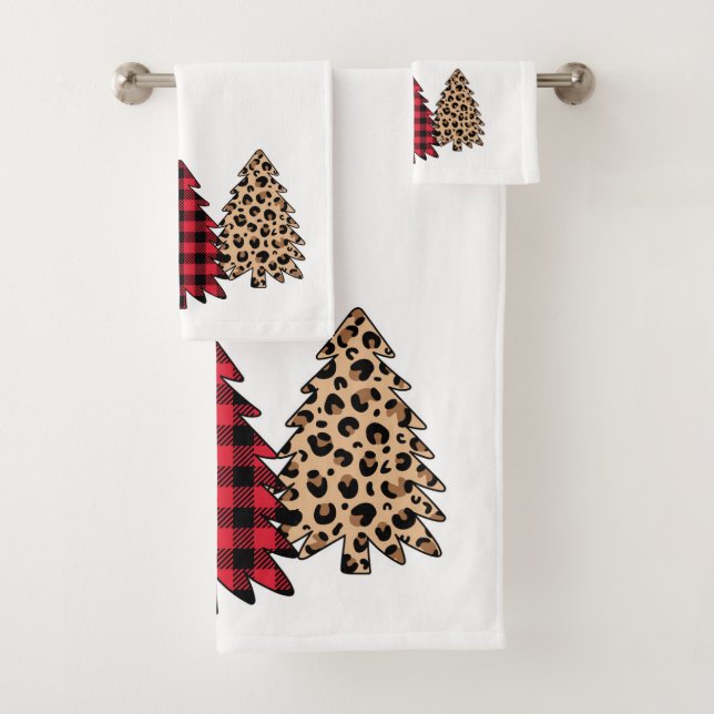 Christmas trees Bathroom towel Set (Insitu)