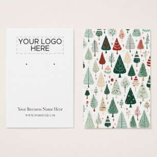 Christmas Trees Earring Display Card