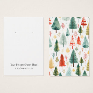 Christmas Trees Earring Display Card