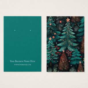 Christmas Trees Earring Display Card