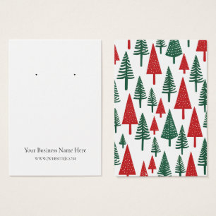 Christmas Trees Earring Display Card