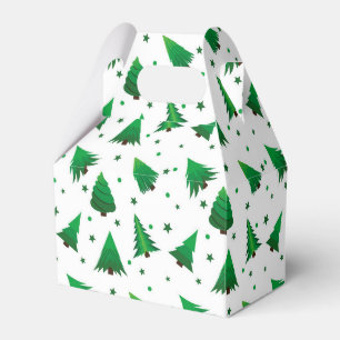 Christmas Trees Favour Box