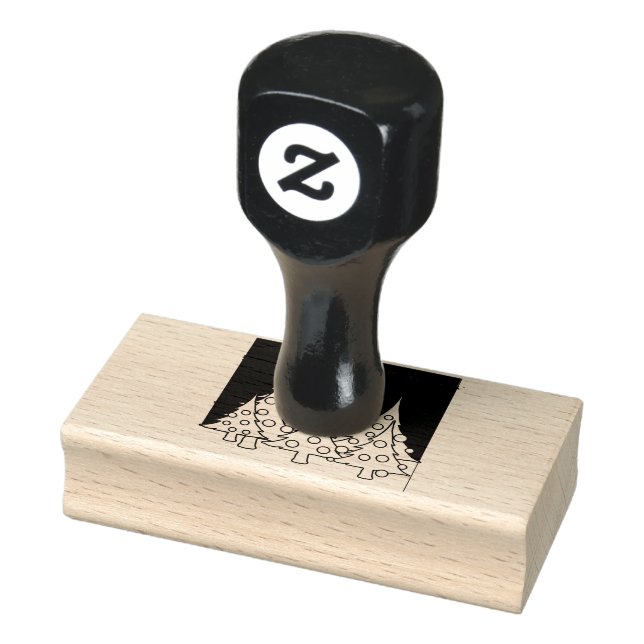 Christmas Trees Foil Rubber Stamp (Stamp)