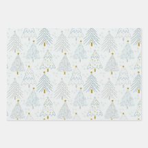 Christmas Trees Gift Wrapping Paper
