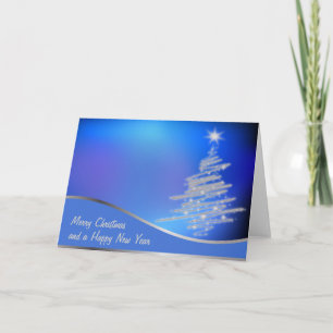 christmas trees holiday card