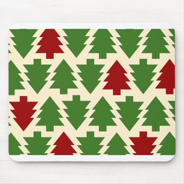 Christmas Trees Holiday Mouse Pad (Front)