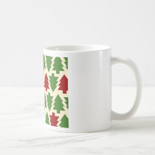 Christmas Trees Holiday Pattern Coffee Mug