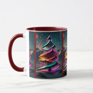 Christmas Trees in the Snow Mug