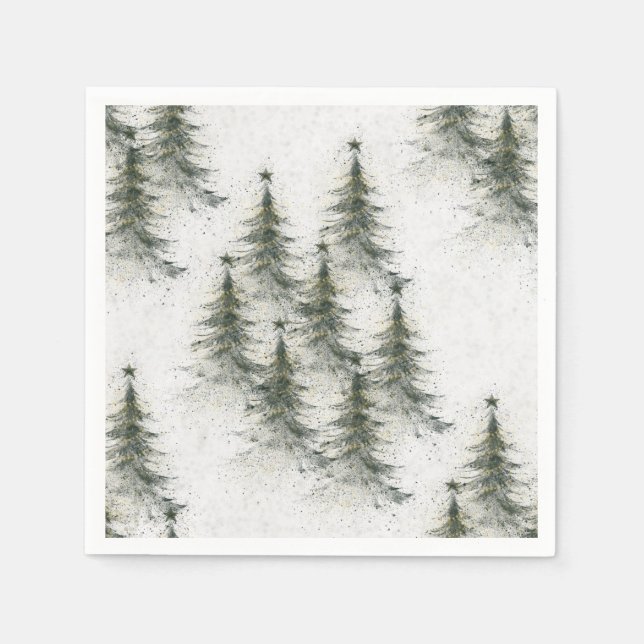 Christmas trees in the Woods Napkin (Front)