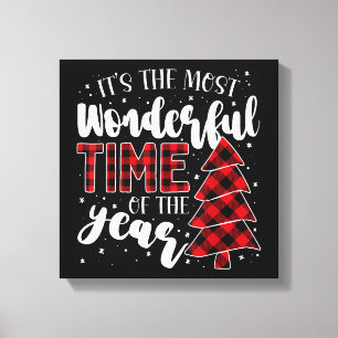 Christmas Trees It's the Most Wonderful Time of th Canvas Print