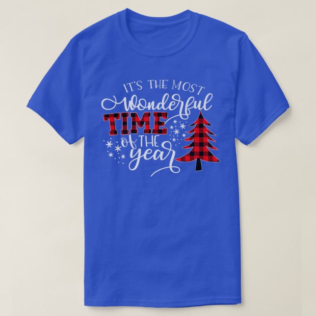 Christmas Trees Its The Most Wonderful Time Of The T-Shirt (Design Front)