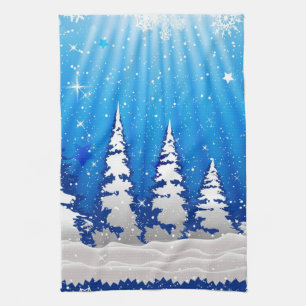 Christmas Trees Kitchen Towel