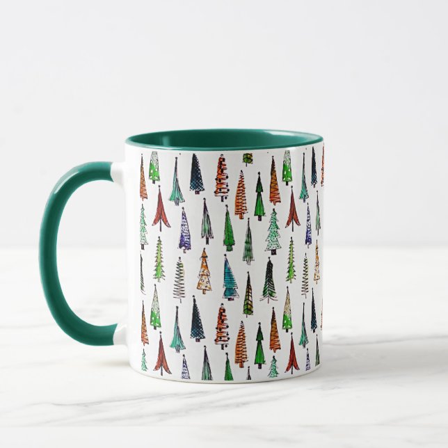 Christmas trees  mug (Left)