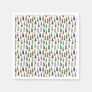 Christmas trees napkin