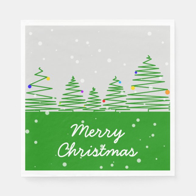 Christmas Trees Napkin (Front)