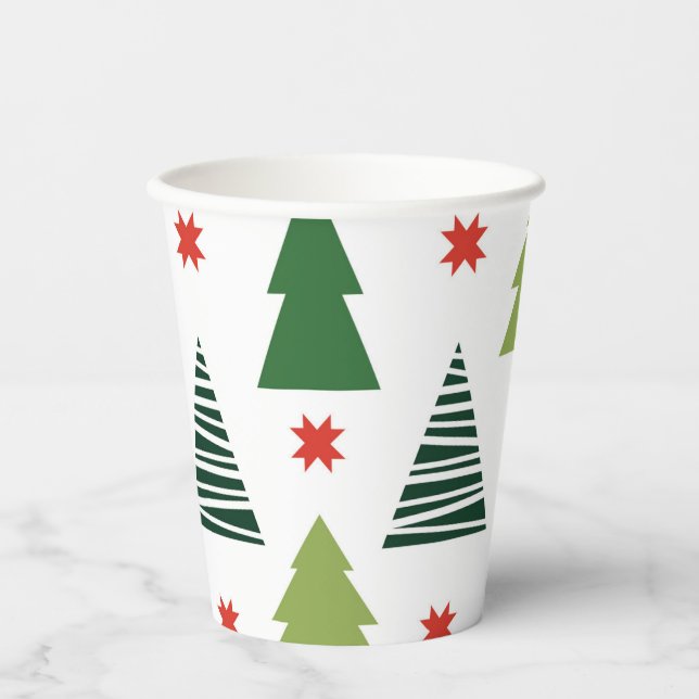 Christmas Trees Paper Cups (Front)