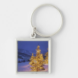 Christmas trees, Park City, Wastch Mountains, Keychain
